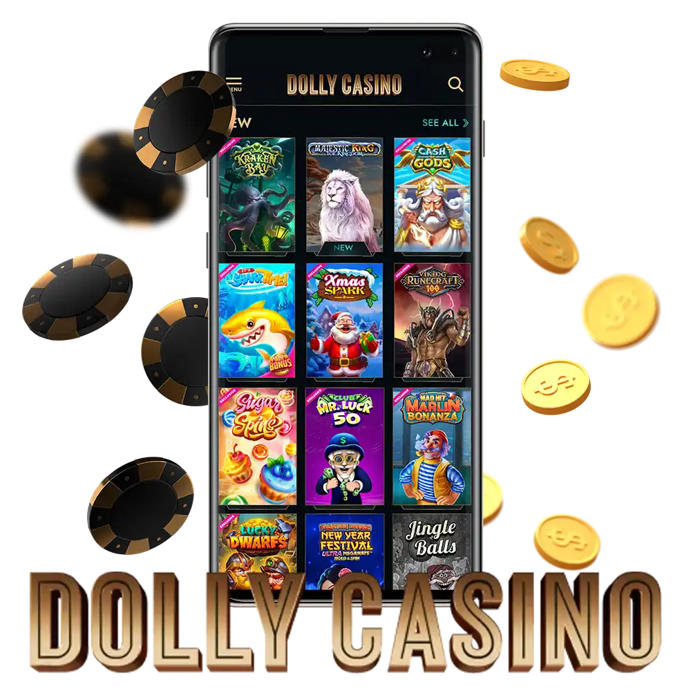 The app is still under development, but you can use the mobile version of Dolly Casino.