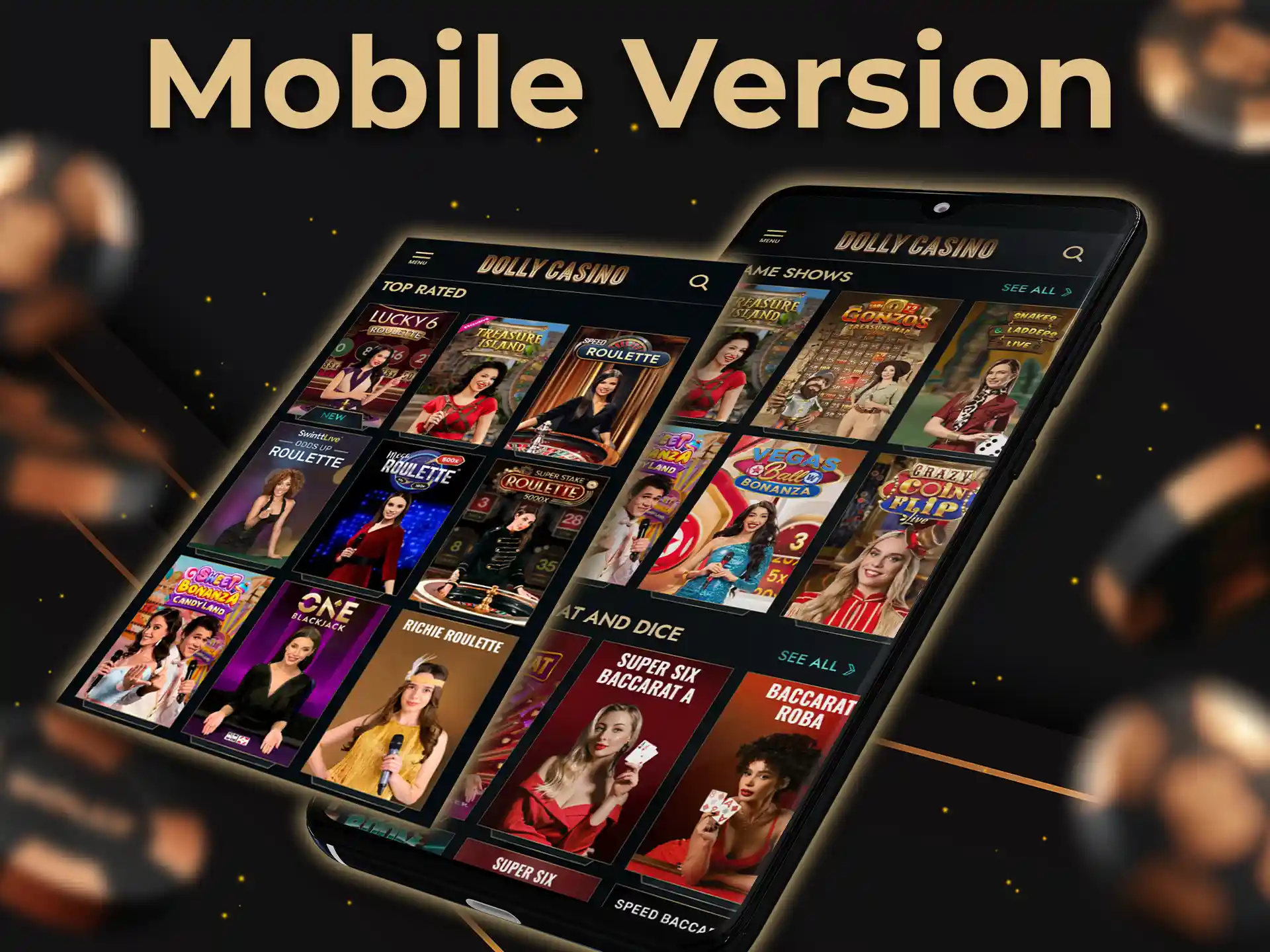 Dolly's mobile version works from any browser and includes almost all of the app's features.