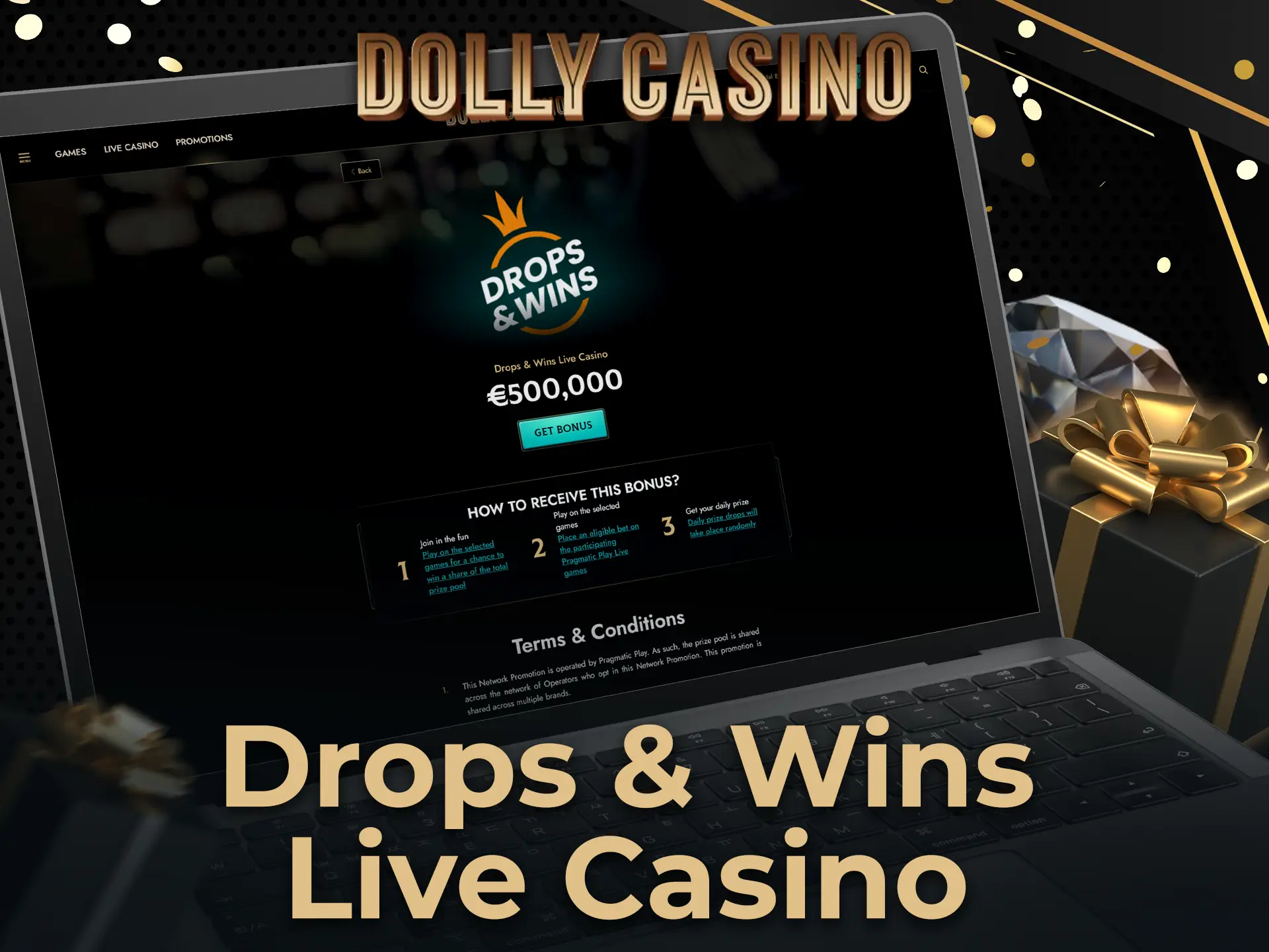 Participate in weekly jackpots on the Dolly Casino platform.