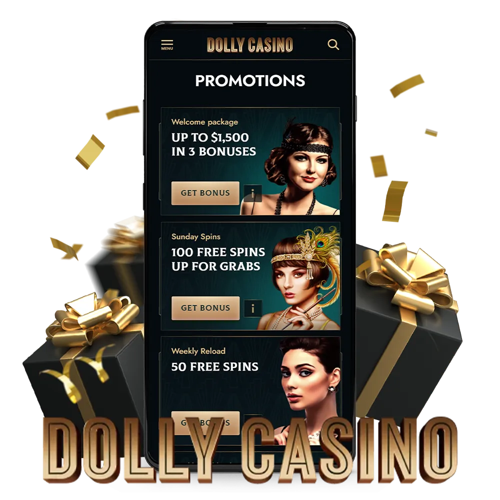 Dolly Casino offers many bonuses and promotions for gamblers to try out different games.