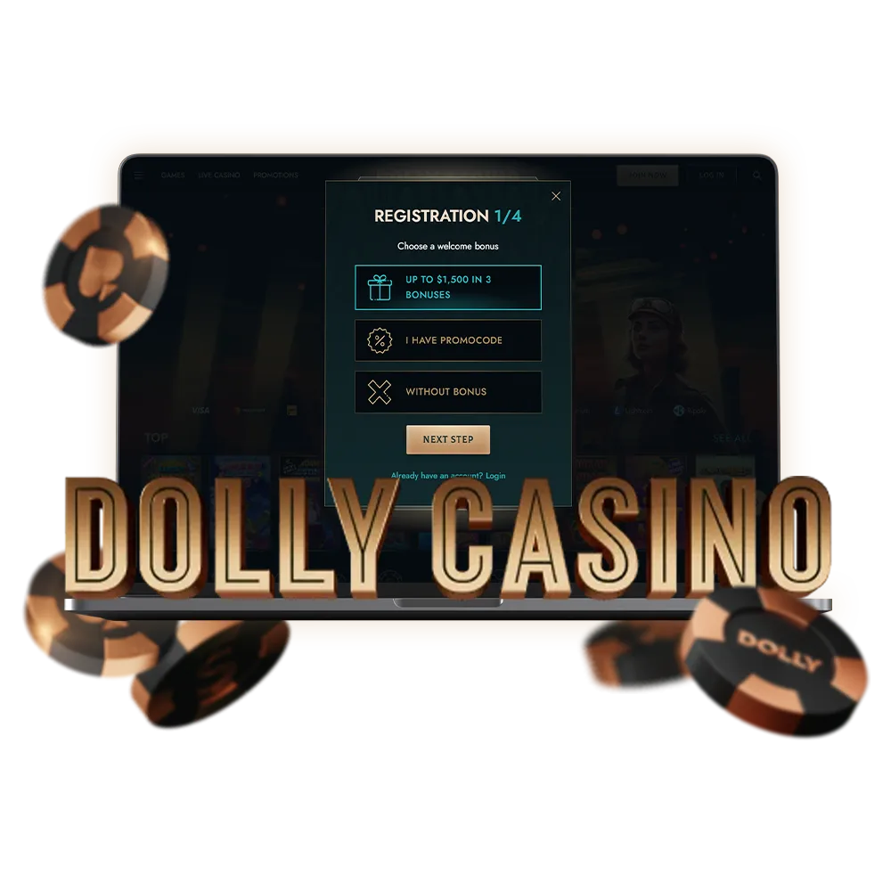 Dolly Casino's guide to signing up for an account.