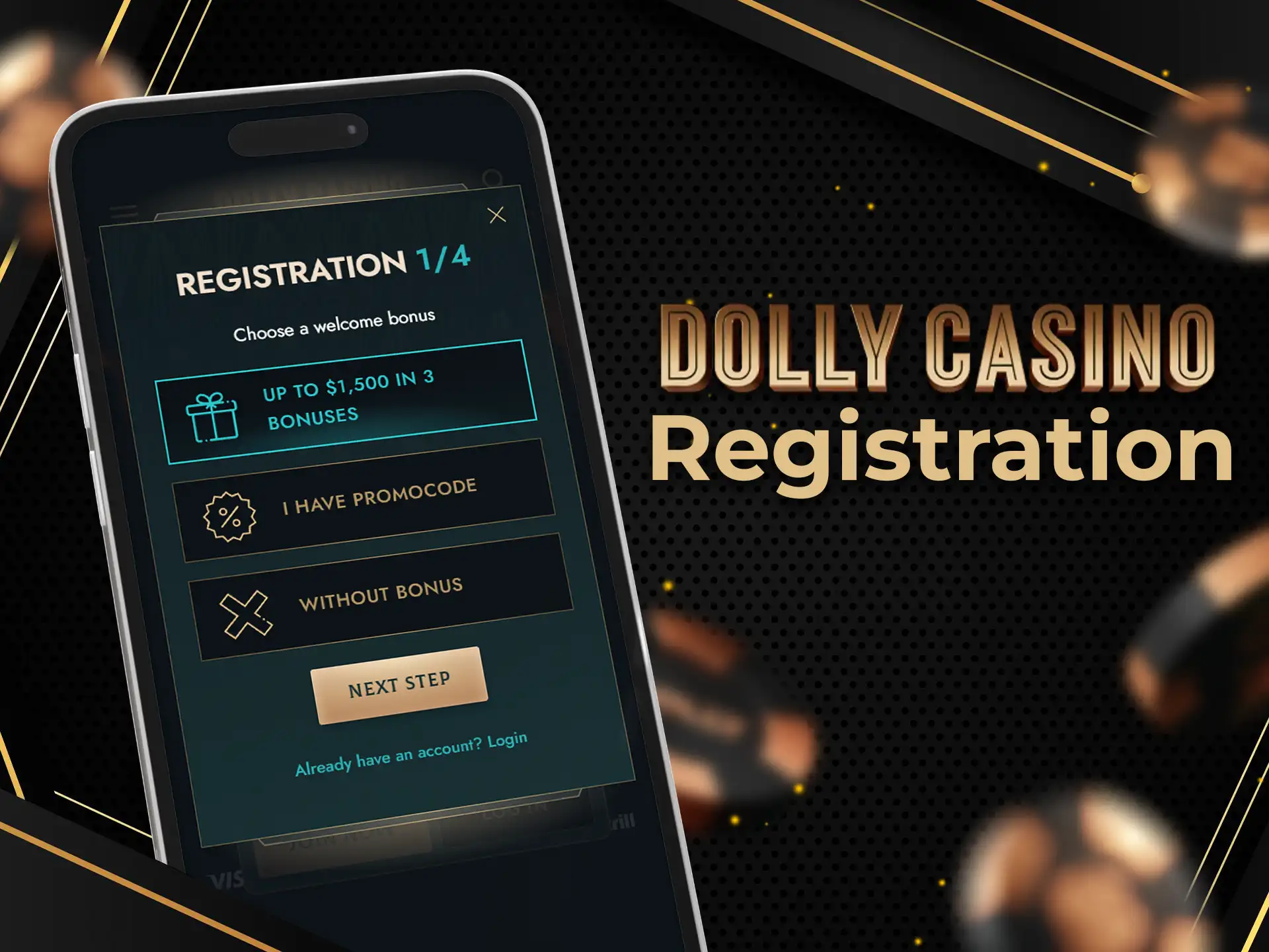 Register your account through the Dolly mobile app.