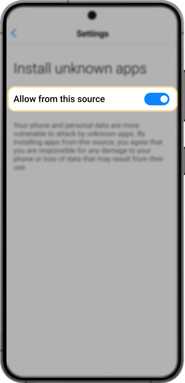 Allow file downloads in your phone's settings.