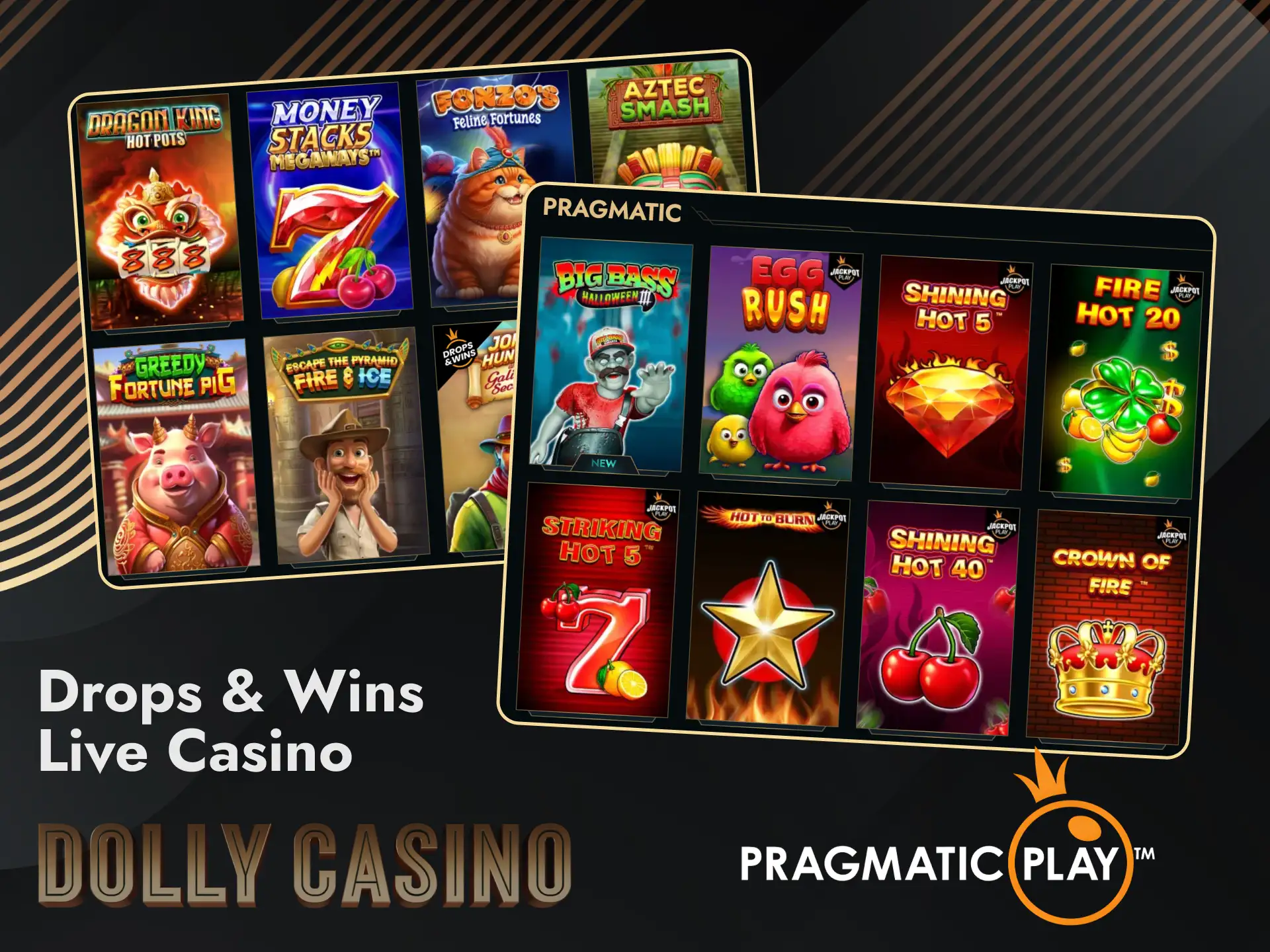 Participate in weekly jackpots on the Dolly Casino platform.