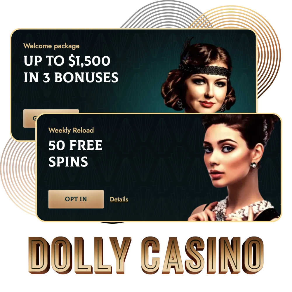Dolly Casino offers many bonuses and promotions for gamblers to try out different games.